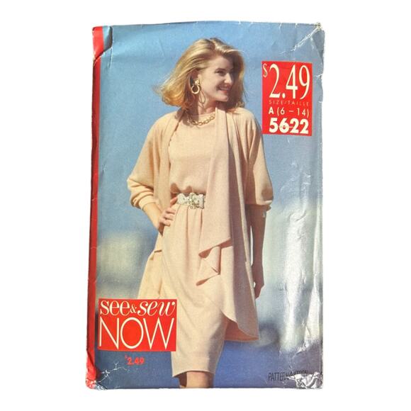 See & Sew Now 5622 Misses' Coat, Top & Skirt Pattern - Size 6-14 - Picture 2 of 5